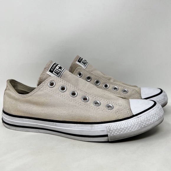 converse Shoes - CONVERSE women ADULT CHUCK TAYLOR ALL STAR SLIP-ON SHOES Papyrus/White/Black 8